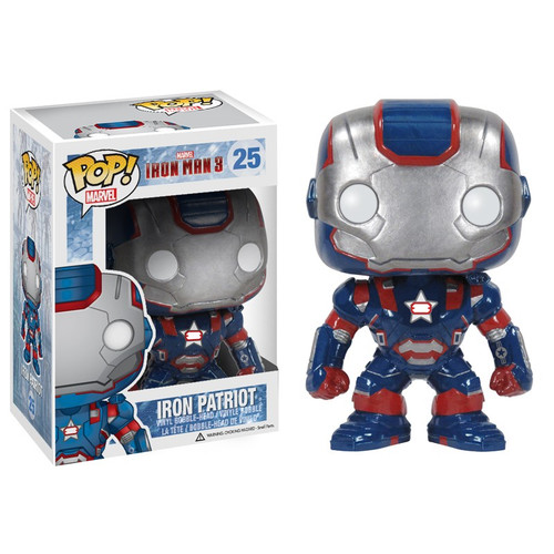 Iron Patriot #25 Iron Man 3 Vaulted/Retired  Funko Pop Iron Patriot #25 Iron Man 3 Vaulted/Retired  Funko Pop