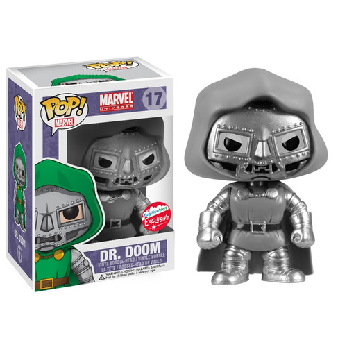 Doctor Doom #17 Marvel Universe Fugitive Toys Exclusive Black and White Funko Pop 2