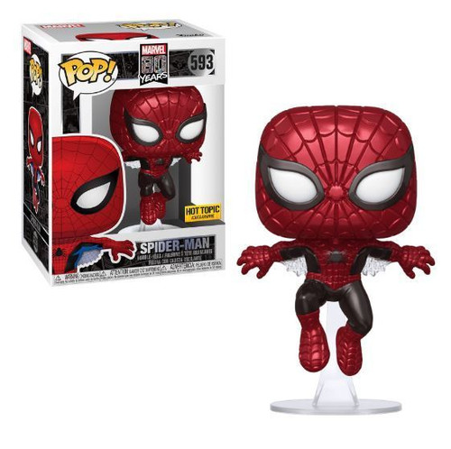 Spider-Man #593 First Appearance Marvel Metallic Hot Topic Exclusive Funko Pop