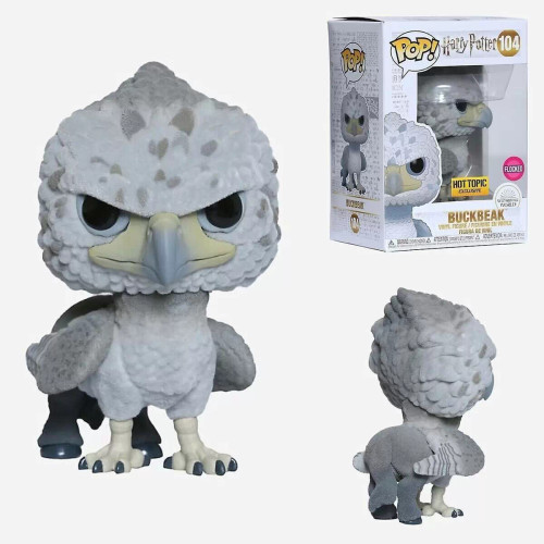Buckbeak #104 Flocked Harry Potter Black Eyes Hot Topic Exclusive Funko Pop Buckbeak #104 Flocked Harry Potter Black Eyes Hot Topic Exclusive Funko Pop