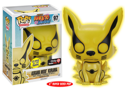 Kurama Mode #39 Naruto Shippuden Glows in the Dark  6 Inch EB Games Exclusive Funko Pop with protector