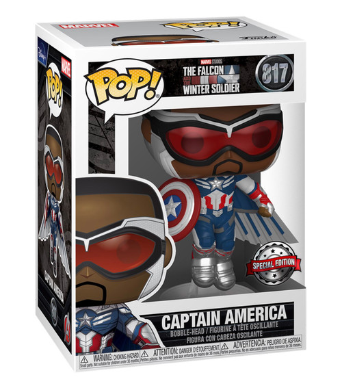 Captain America #817 The Falcon and Winter Soldier Flying Metallic Speciality Exclusive Funko Pop Captain America #817 The Falcon and Winter Soldier Flying Metallic Speciality Exclusive Funko Pop