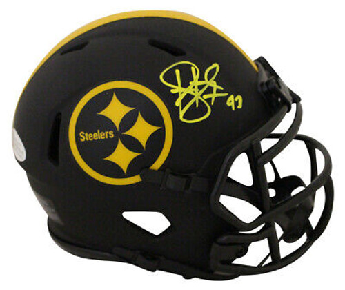 Troy Polamalu Pittsburgh Steelers Autographed Eclipse Mini Helmet