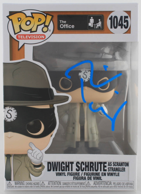 Rainn Wilson Autographed Dwight Schrute #1045 as Scranton Strangler The Office Funko Pop Rainn Wilson Autographed Dwight Schrute #1045 as Scranton Strangler The Office Funko Pop