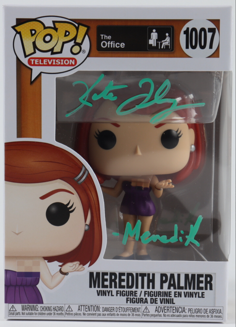 Kate Flannery  Autographed Meredith Palmer  #1007 The Office  Funko Pop