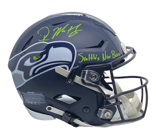 DK Metcalf Seattle Seahawks Autographed Speed-Flex Authentic On-Field Helmet with inscription
