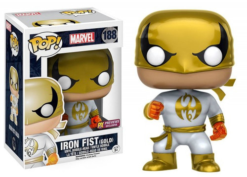 Iron Fist #188 Marvel Gold  PX Previews Exclusive Funko Pop Iron Fist #188 Marvel Gold  PX Previews Exclusive Funko Pop