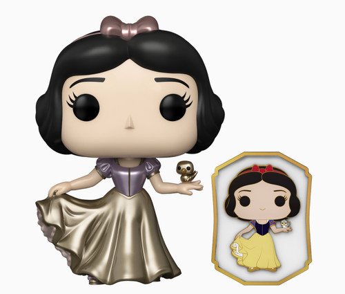 Snow White with Pin #339 Metallic Disney Funko Shop Exclusive Pop Snow White with Pin #339 Metallic Disney Funko Shop Exclusive Pop