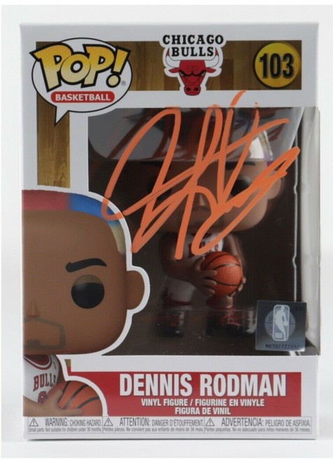 Dennis Rodman  #103 NBA Chicago Bulls Signed Funko Pop
