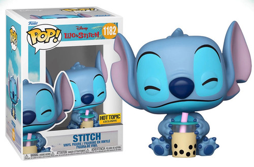 Stitch with Boba #1182 Disney Hot Topic Exclsuive Exclusive Funko Pop Stitch with Boba #1182 Disney Hot Topic Exclsuive Exclusive Funko Pop