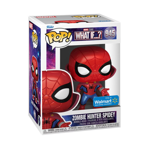 Zombie Hunter Spidey # 945 Marvel What If? Walmart Exclusive Funko Pop Zombie Hunter Spidey # 945 Marvel What If? Walmart Exclusive Funko Pop