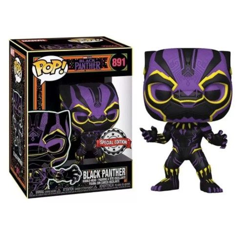Blank Panther #891 Marvel Blacklight Special Edition Funko Pop Blank Panther #891 Marvel Blacklight Special Edition Funko Pop