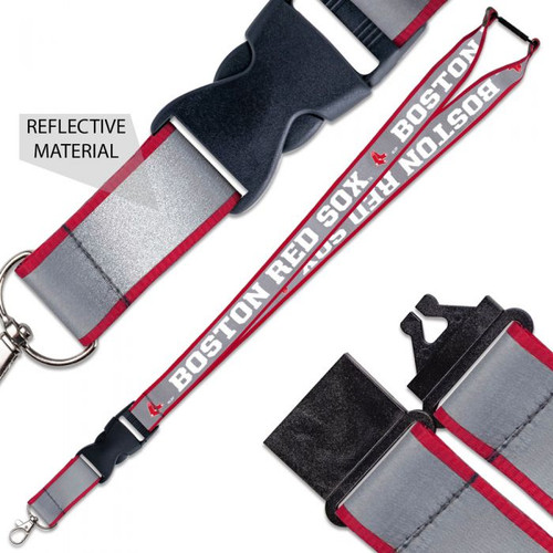 Boston Red Sox MLB Reflective Lanyard with Buckle