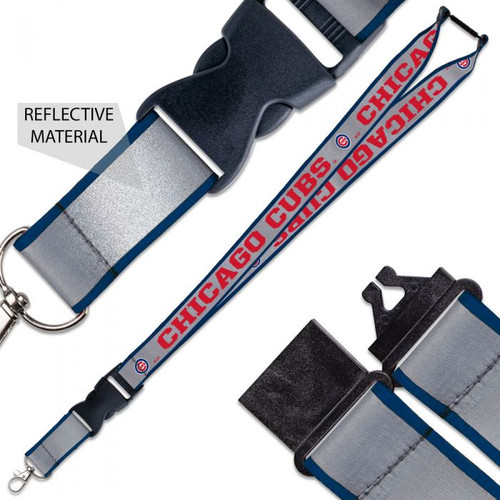 Chicago Cubs MLB Reflective Lanyard with Buckle