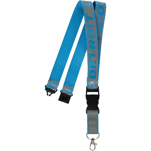 Detroit Lions NFL Reflective Lanyard with Buckle Detroit Lions NFL Reflective Lanyard with Buckle