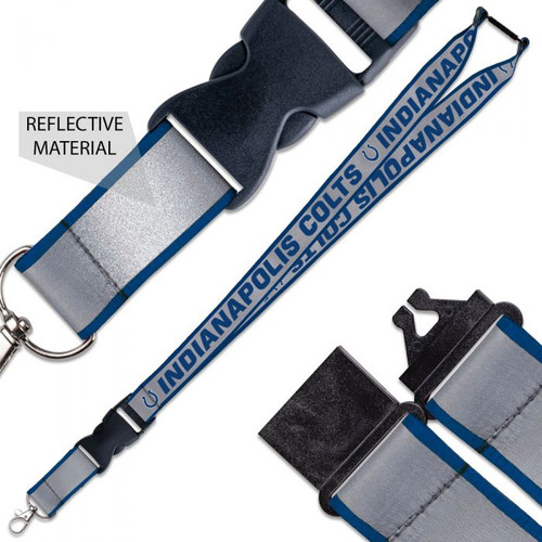 Indianapolis Colts NFL Reflective Lanyard with Buckle