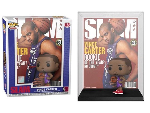 Vince Carter Slam NBA Cover # 03 Toronto Raptors Purple Dinosaur Jersey Funko Pop Vince Carter Slam NBA Cover # 03 Toronto Raptors Purple Dinosaur Jersey Funko Pop
