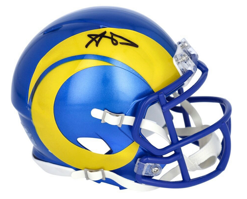 Aaron Donald Los Angeles Rams Autographed Mini Spped Football Helmet