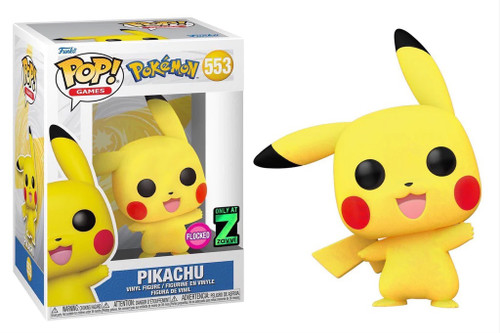 Pikachu Waving #553 Pokemon Flocked Zavvi Exclusive Funko Pop Pikachu Waving #553 Pokemon Flocked Zavvi Exclusive Funko Pop