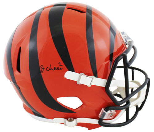 Ja’Marr Chase Cincinnati Bengals Autographed Full Size Speed Replica Football Helmet