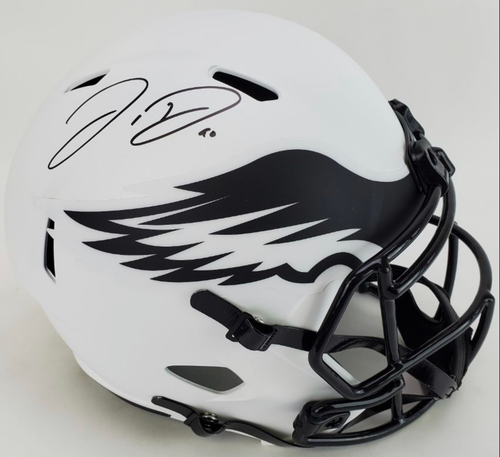 Jordan Davis  Philadelphia Eagles Autographed Lunar Eclipse Speed Replica Helmet Jordan Davis  Philadelphia Eagles Autographed Lunar Eclipse Speed Replica Helmet