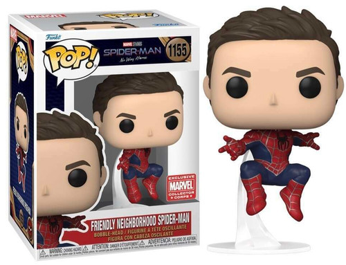 Friendly Neighbourhood Spider-Man Unmasked #1155 Marvel Collector Corps Exclusive Funko Pop