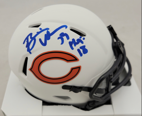 Brian Urlacher Autographed Speciality  Eclipse Mini Football Helmet