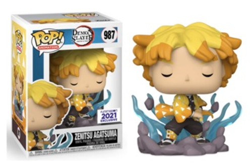 Zenitsu Agatsuma # 987 Demon Slayer Thunder Breathing First Form Funimation Exclusive Funko Pop