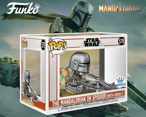 The Mandalorian on Speeder with Grogu #579 Star Wars EBay Exclusive Funko Pop The Mandalorian on Speeder with Grogu #579 Star Wars EBay Exclusive Funko Pop