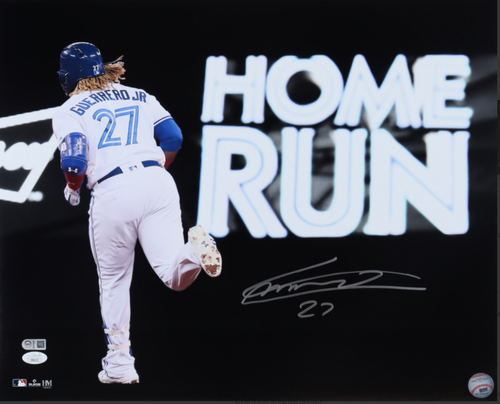 Vladimir Guerrero Jr Toronto Blue Jays  Autographed Home Run  16x20 Photo