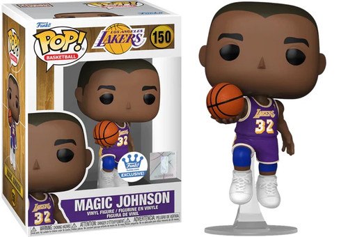 Magic Johnson #150 Los Angeles Lakers Purple Jersey Funko Shop Exclusive Pop Magic Johnson #150 Los Angeles Lakers Purple Jersey Funko Shop Exclusive Pop