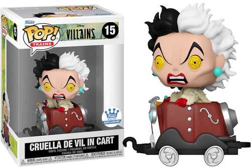 Cruella de Vil in Cart #15 Disney Villains Trains Funko Shop ExclusivePop Cruella de Vil in Cart #15 Disney Villains Trains Funko Shop ExclusivePop