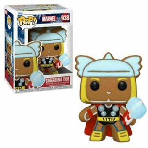 Dented Gingerbread Thor #938  Marvel Holiday Funko Pop