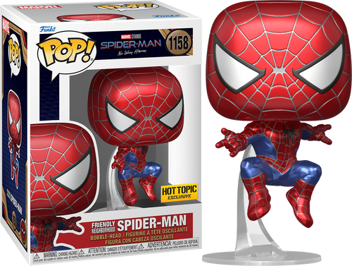Metallic Friendly Neighborhood Spider-Man #1158 Marvel Hot Topic Exclusive Funko Pop