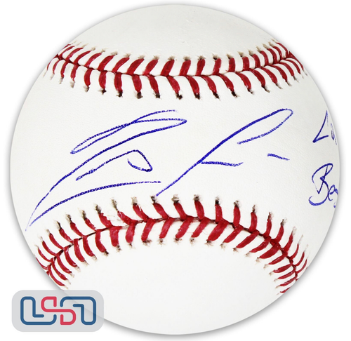 Ronald Acuna Jr Atlanta Braves Autographed MLB Baseball with “La Bestia” Inscription