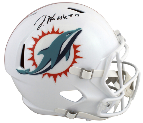 Jalyen Waddle Miami Dolphins Autographed Speed Full Sized Replica Helmet