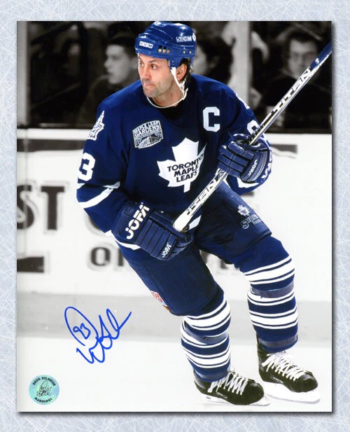 Doug Gilmour Toronto Maple Leafs Autographed Skating Up Spotlight 8x10 Photo Doug Gilmour Toronto Maple Leafs Autographed Skating Up Spotlight 8x10 Photo
