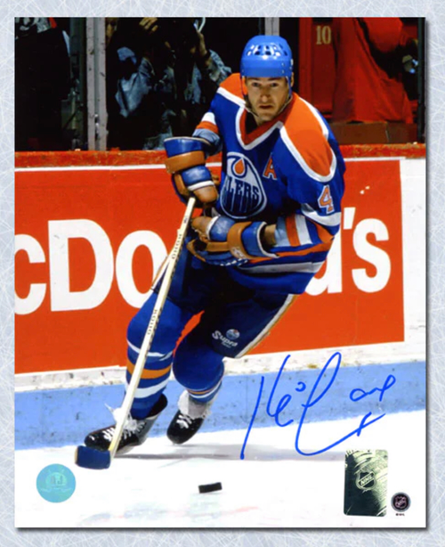 Kevin Low Edmonton Oilers  Autographed 8x10 Photo Kevin Low Edmonton Oilers  Autographed 8x10 Photo