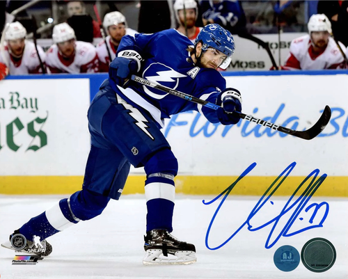 Victor Hedman Tampa Bay Lightning Autographed Slap Shot 8x10 Photo Victor Hedman Tampa Bay Lightning Autographed Slap Shot 8x10 Photo