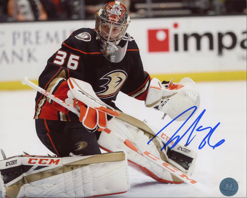 John Gibson Anaheim Ducks  Autographed 8x10 Photo
