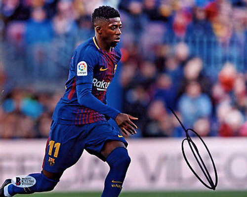 Ousmane Dembele Barcelona Football Club Autographed 8x10 Photo