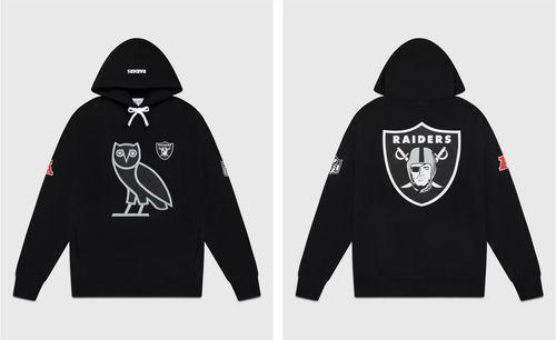 Las Vegas Raiders Drake's Octobers Very Own OVO NFL  Hoodie Size Large