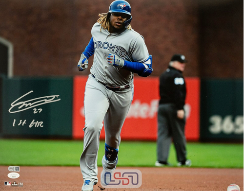 Vladimir Guerrero Jr Toronto Blue Jays  Autographed  16x20 Photo with “1st HR” inscription