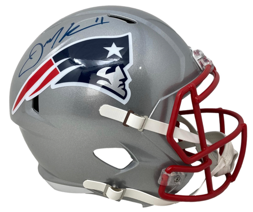 Julian Edelman New England Patriots Dual  Autographed Full Size Speed Replica Helmet