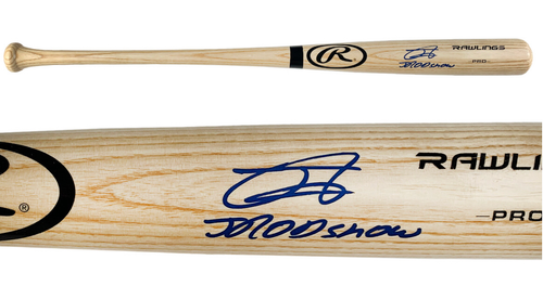 Julio Rodriguez Seattle Mariners Autographed Rawlings Pro Stock Blonde Bat with "JRod Show" Inscription