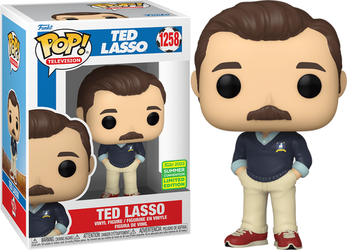 Creased Ted Lasso #1258 Summer Convention Limited Edition Funko Pop Creased Ted Lasso #1258 Summer Convention Limited Edition Funko Pop