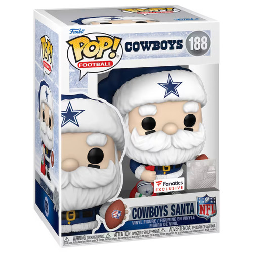 Dallas Cowboys NFL Santa Claus Fanatics Exclusive Funko Pop Dallas Cowboys NFL Santa Claus Fanatics Exclusive Funko Pop