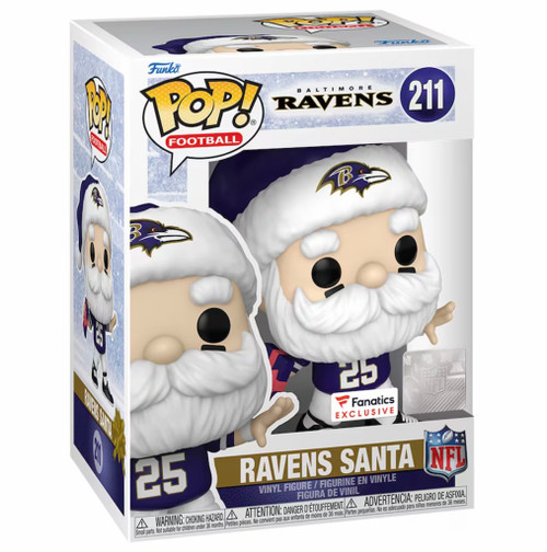 Baltimore Ravens NFL Santa Claus Fanatics Exclusive Funko Pop Baltimore Ravens NFL Santa Claus Fanatics Exclusive Funko Pop