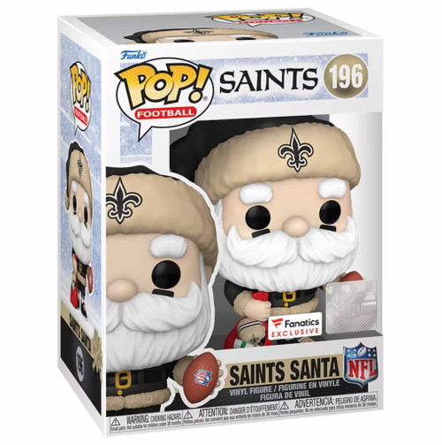 New Orleans Saints NFL Santa Claus Fanatics Exclusive Funko Pop New Orleans Saints NFL Santa Claus Fanatics Exclusive Funko Pop