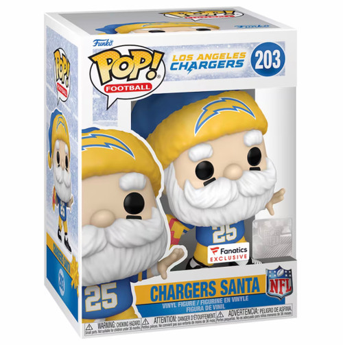 Los Angeles Chargers NFL Santa Claus Fanatics Exclusive Funko Pop Los Angeles Chargers NFL Santa Claus Fanatics Exclusive Funko Pop